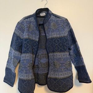 Traditions Country Collection Patterned Blue Jacket